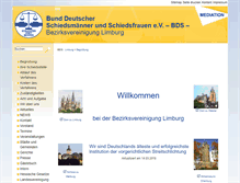 Tablet Screenshot of bds-limburg.de